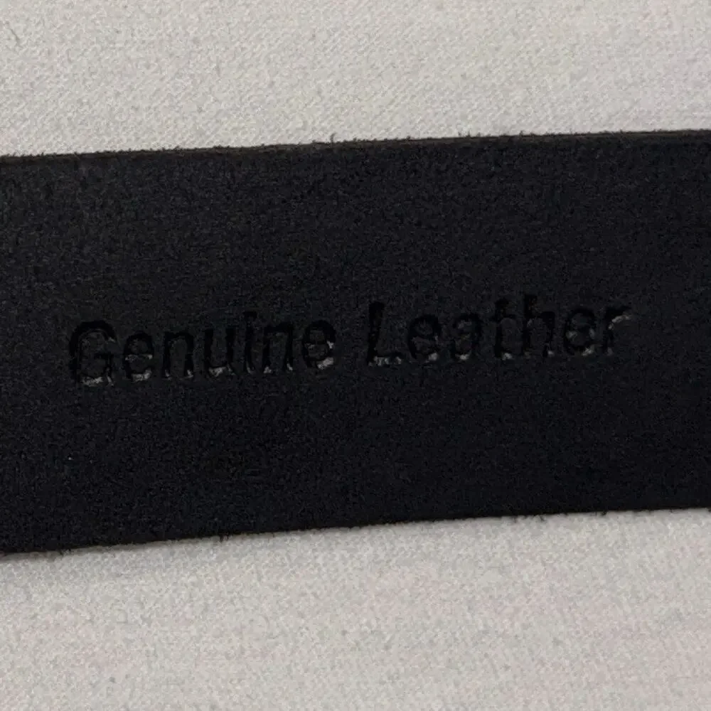 Clarks Men's 32” Black Solid Belt with Buckle 1.25 in Wide